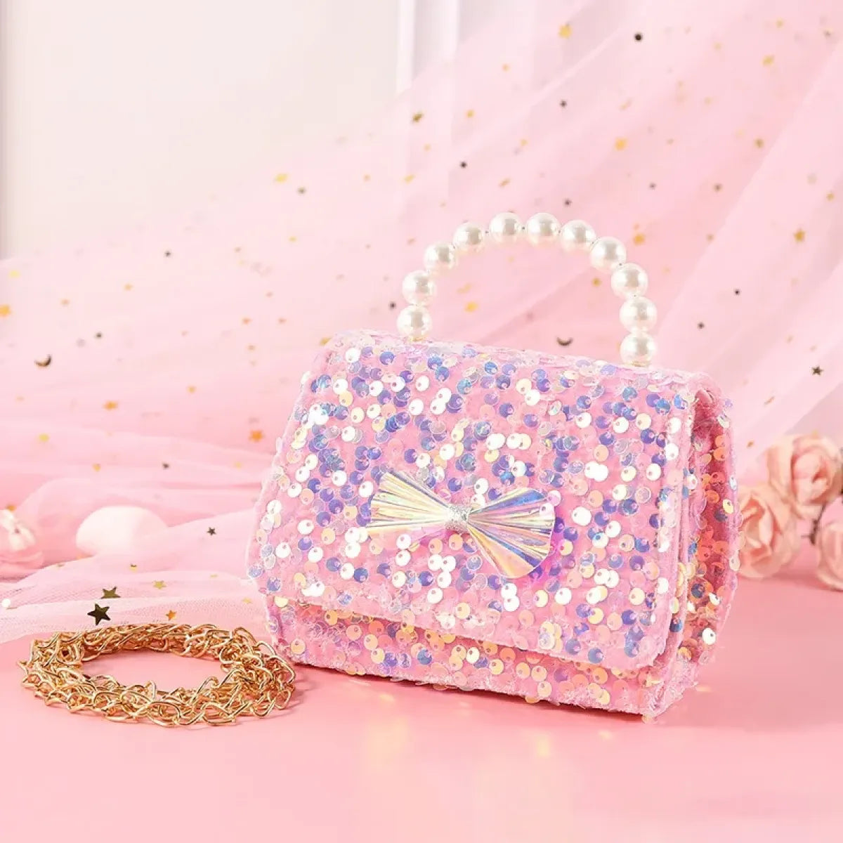 Princess Bow Sequin Crossbody Bag - Accessories - Crossbody Bag - 6