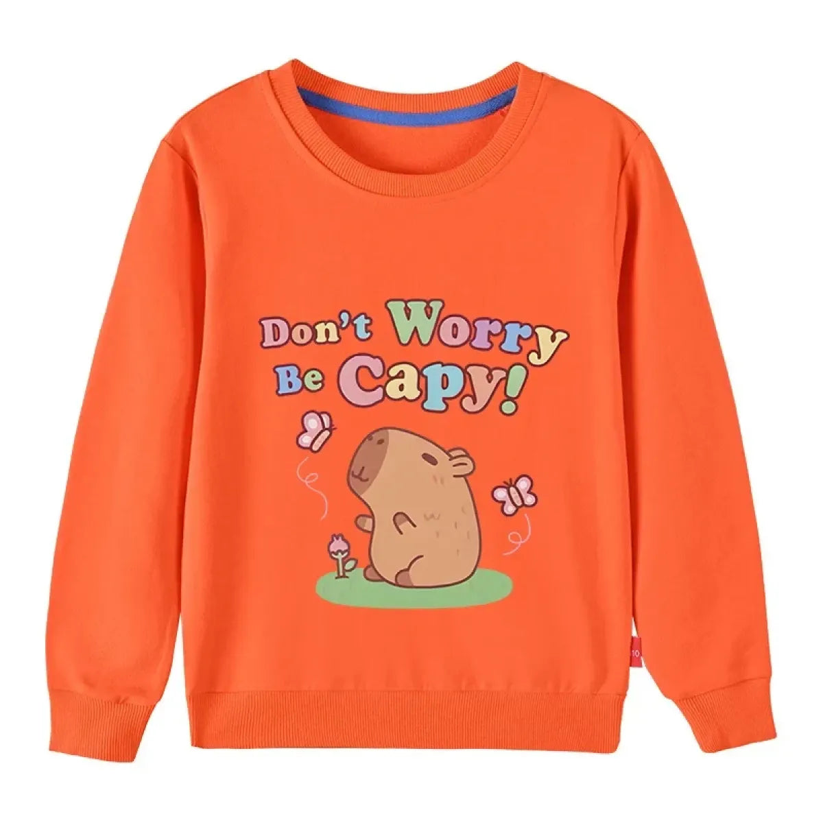 Kids Cotton Capybara Cartoon Pullover Sweatshirt - Best Sellers - Sweatshirt - 2