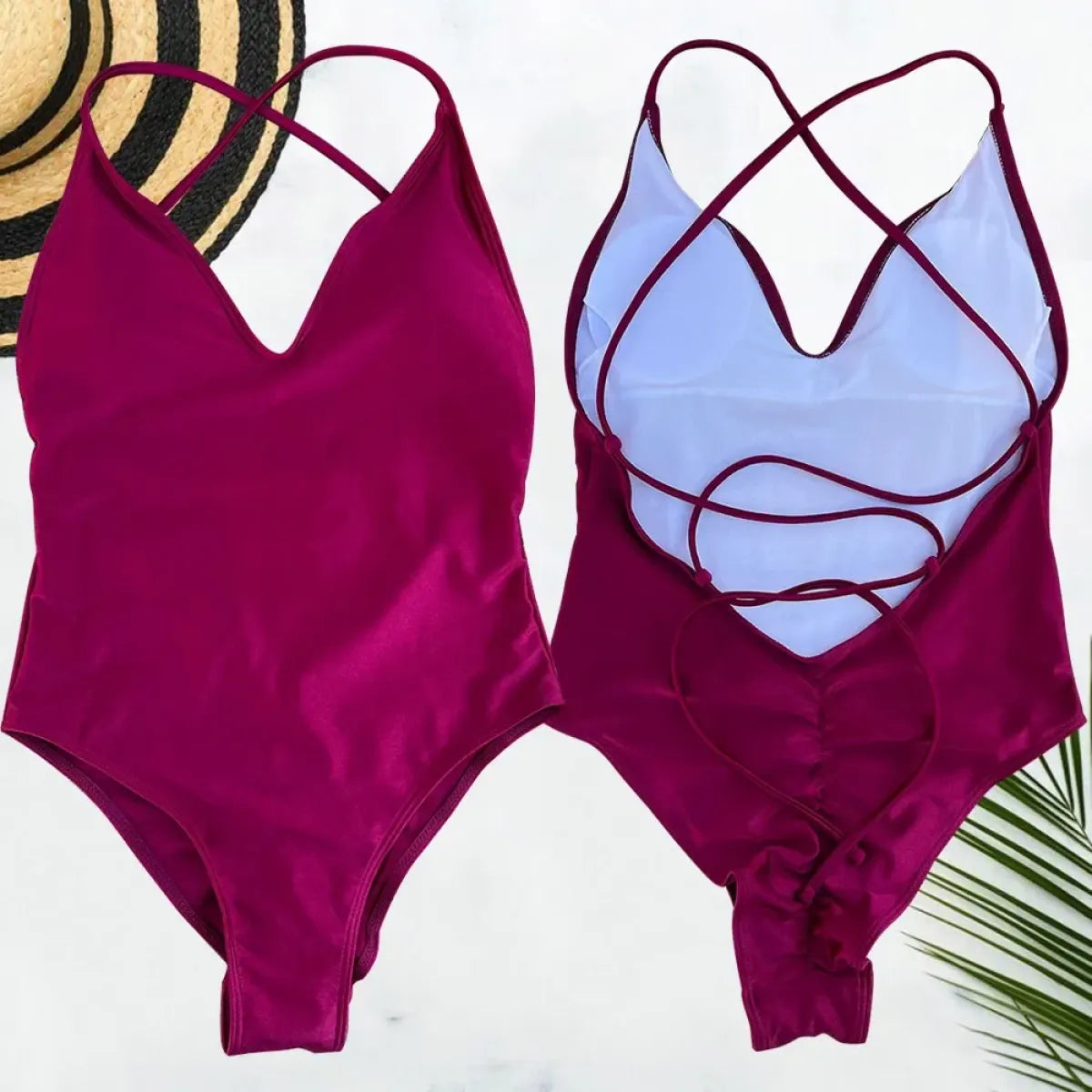 Solid One-Shoulder One Piece Swimsuit - Best Sellers - Swimsuit / Bikini / One-Piece Swimwear - 1