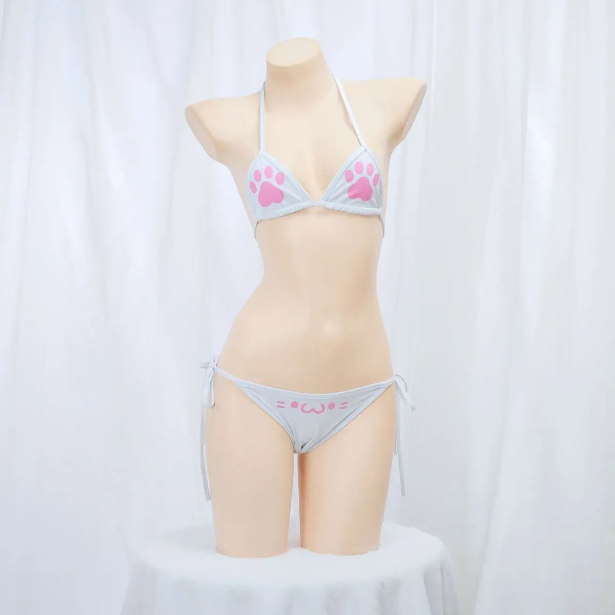 Kawaii Cat Paw Micro Halter Bikini Set - Best Sellers - Swimsuit / Bikini / One-Piece Swimwear - 5