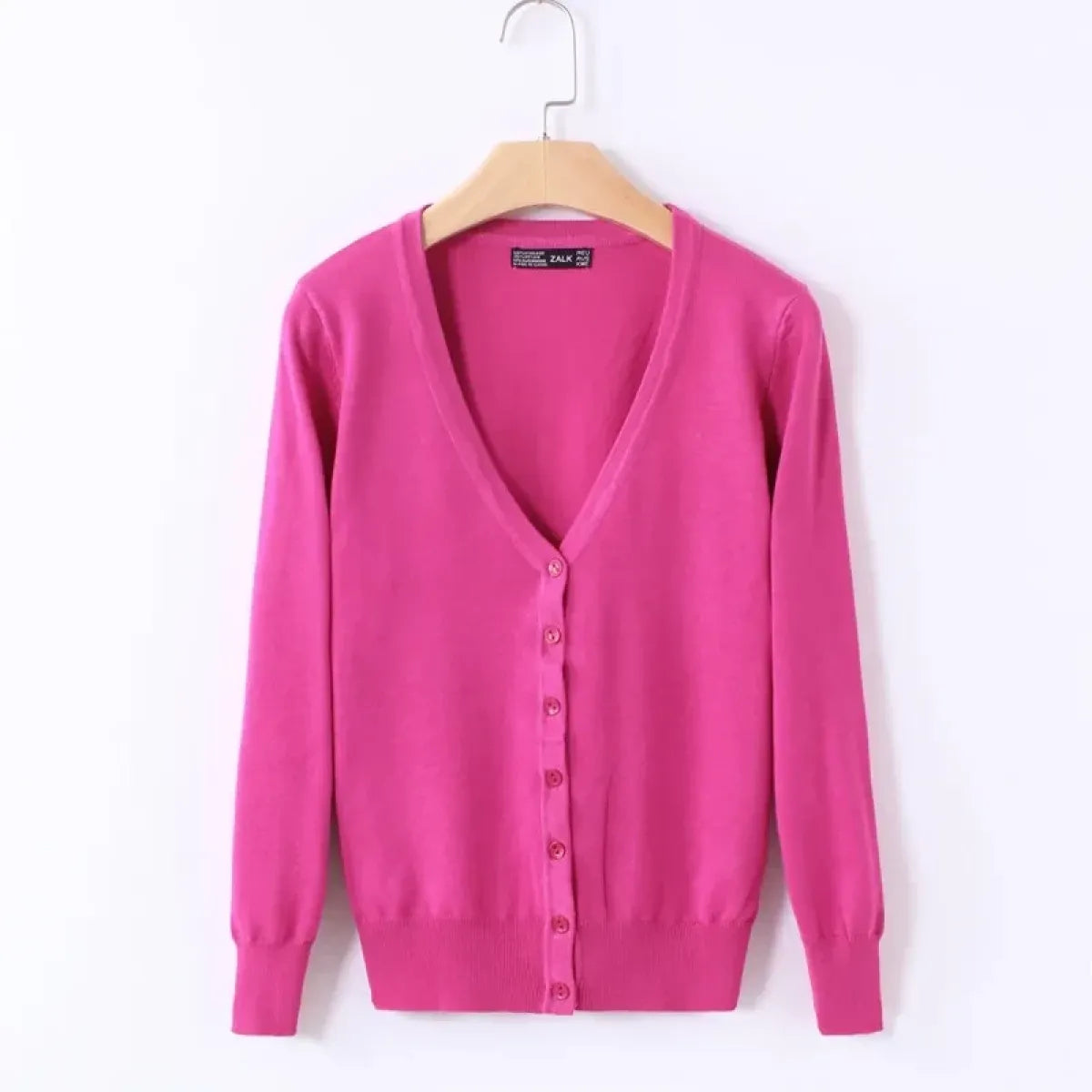 Solid Color V-Neck Knit Cardigan - Best Sellers - Cardigan - 1