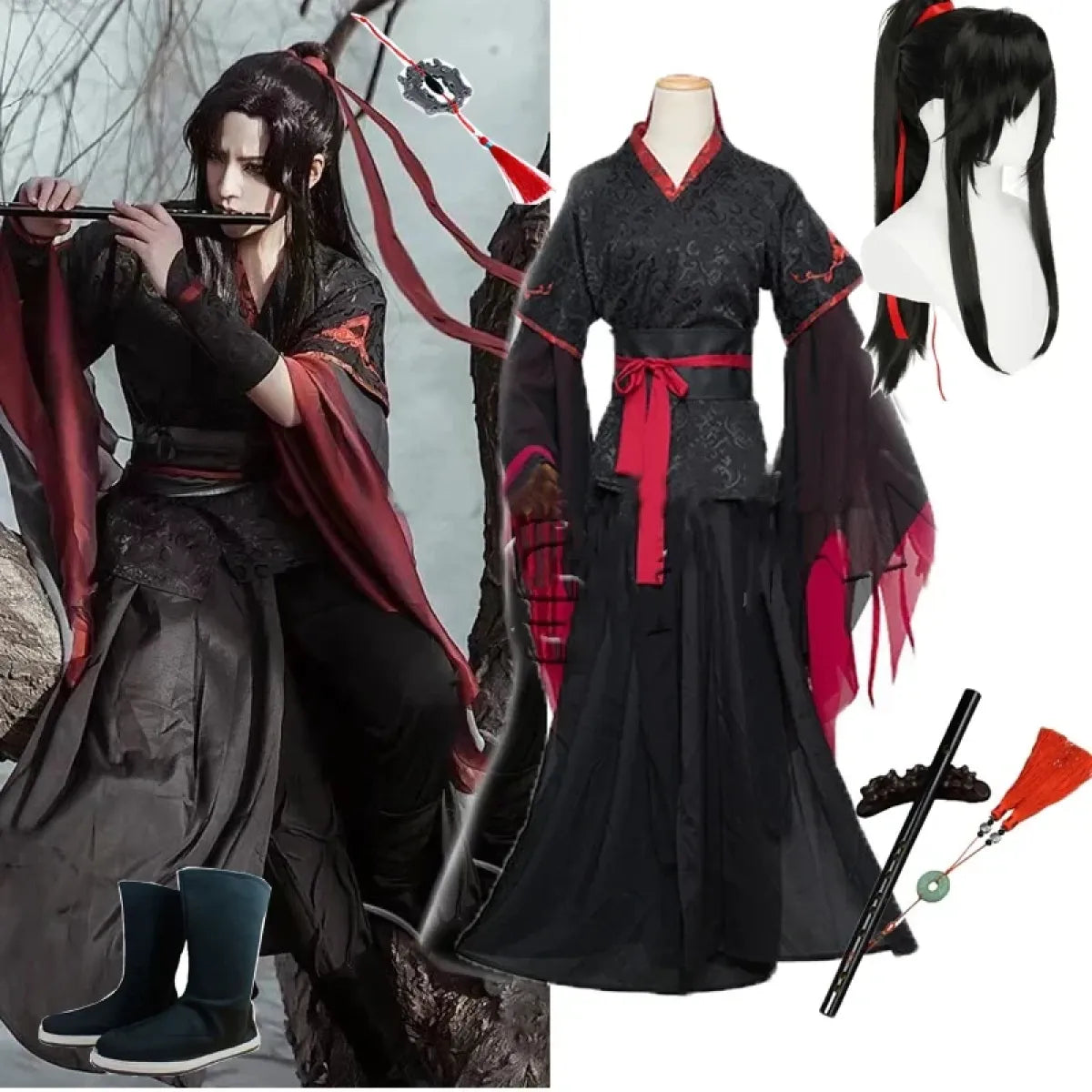 Mo Dao Zu Shi Wei Wuxian Cosplay Costume Set - Best Sellers - Cosplay Outfit - 1