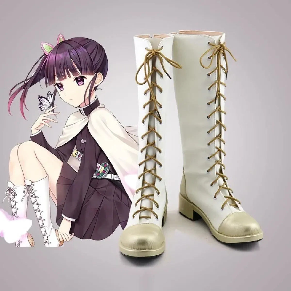 Demon Slayer Kanao Tsuyuri Cosplay Boots - Best Sellers - Boots - 1
