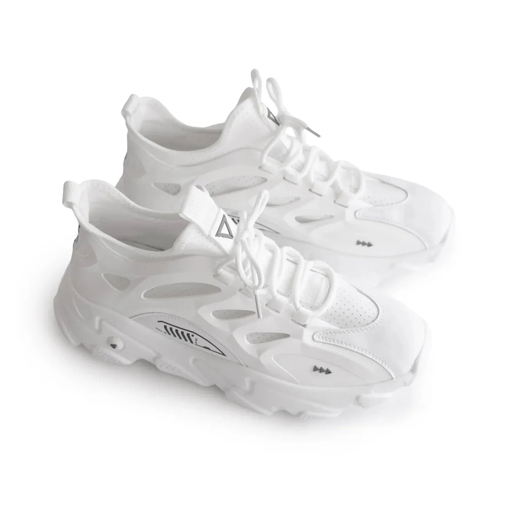 SN-Type 02B Futuristic White Sneakers - Best Sellers - Sneakers - 1
