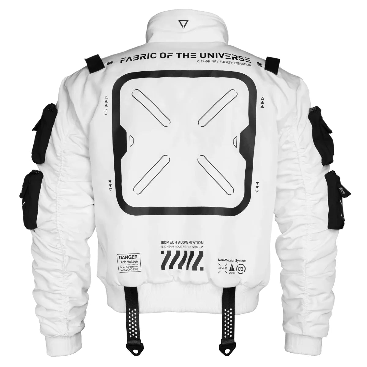XB-04 White Techwear Bomber Jacket - Best Sellers - Bomber Jacket - 1