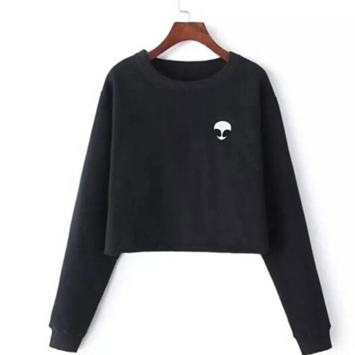 Alien Fleece Crop Top Sweater - Best Sellers - 12