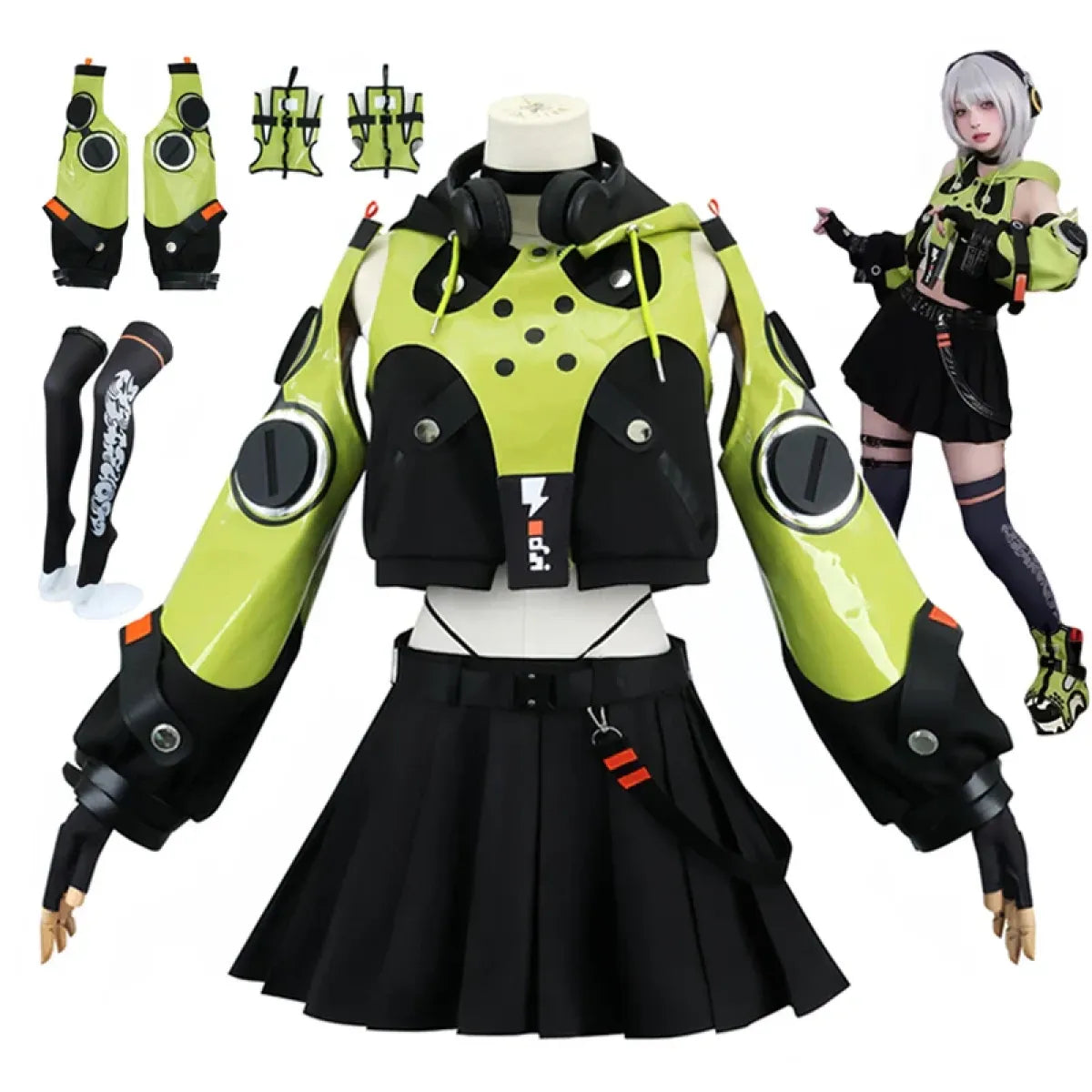 Anby Demara Cosplay Costume – Zenless Zone Zero Outfit with Props - 🎃 Spooky Season 🎃 - Cosplay - 1