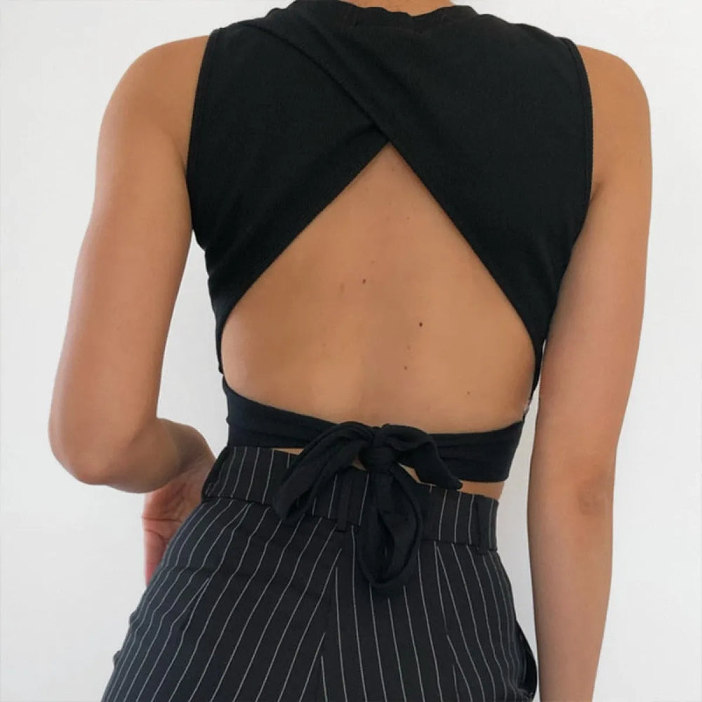 Casual Backless Streetwear Tops - Best Sellers - 1