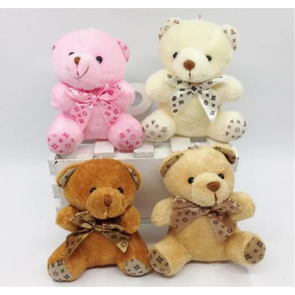 Bow Knotted Bear Plush Pendant 10cm - Best Sellers - Plush / Plushie - 1