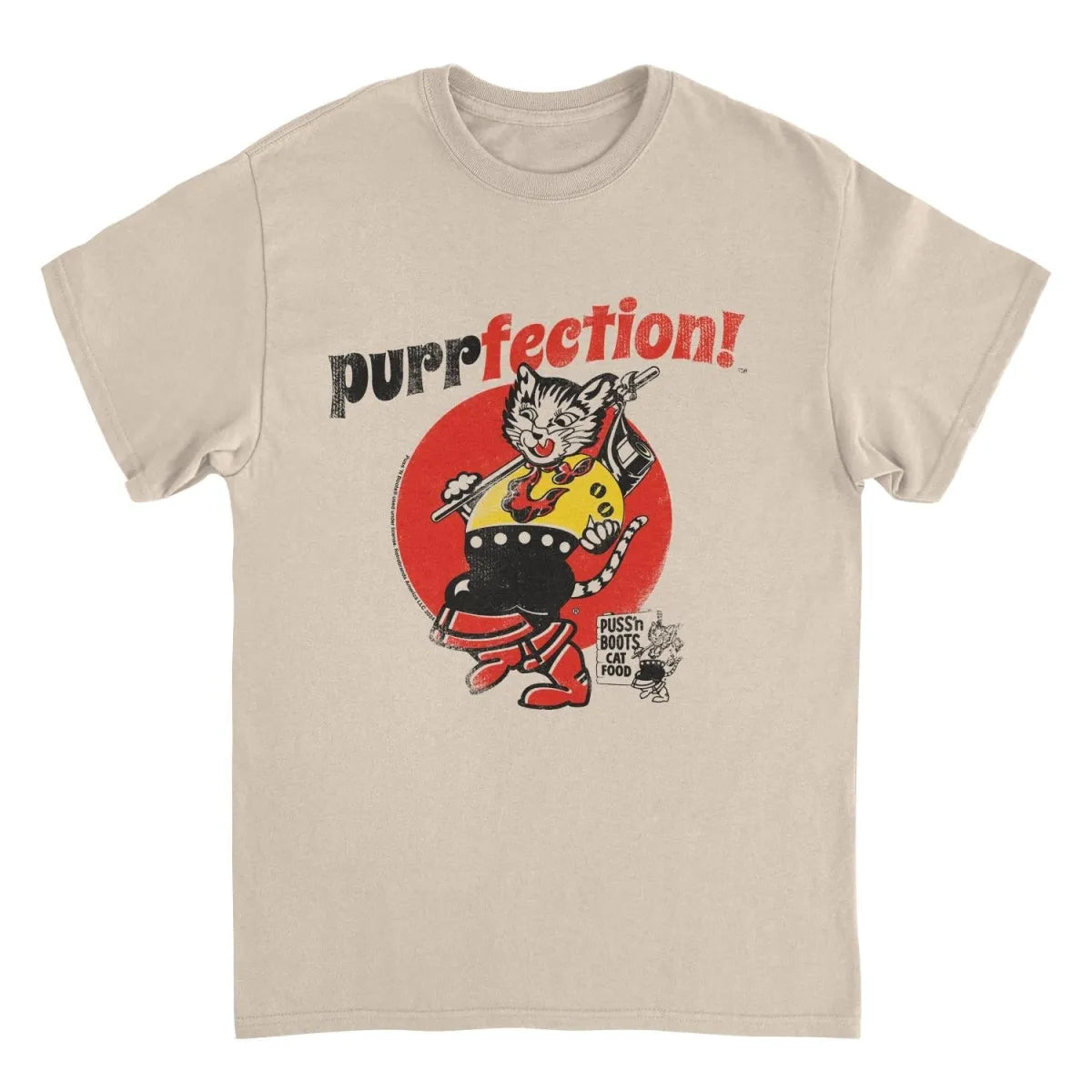 Puss n Boots Retro Purrfection Cat Tee - Best Sellers - T-Shirt - 1