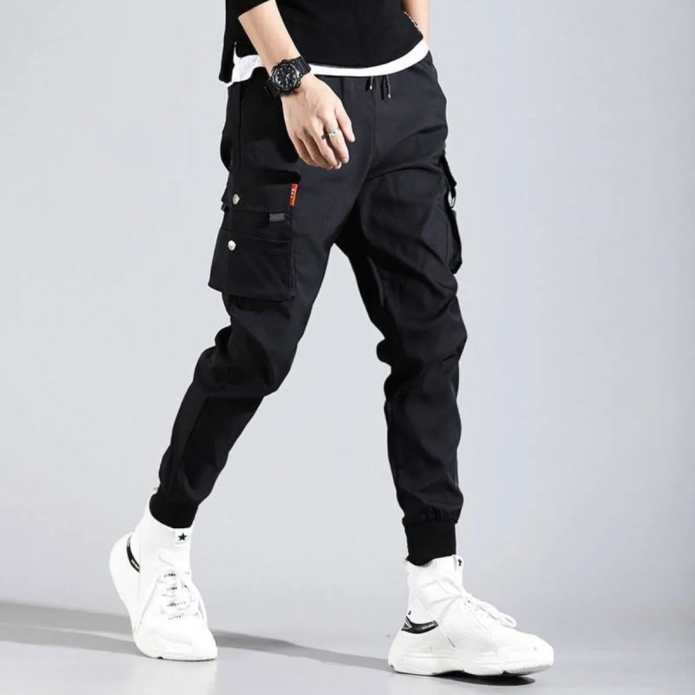 Black Harajuku Men’s Pants with Pockets - Best Sellers - 1