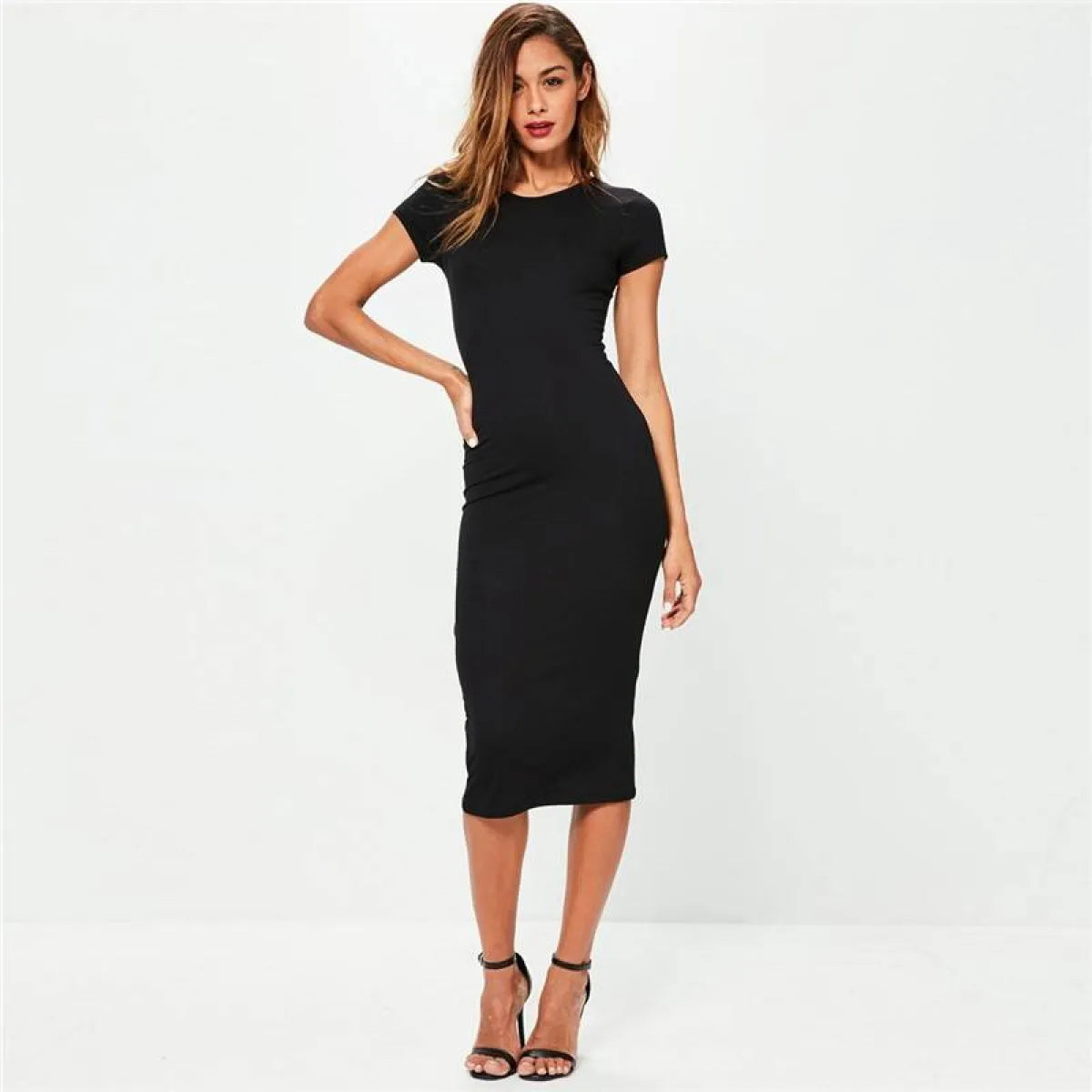 Midi Bodycon Dress - All Dresses - 1