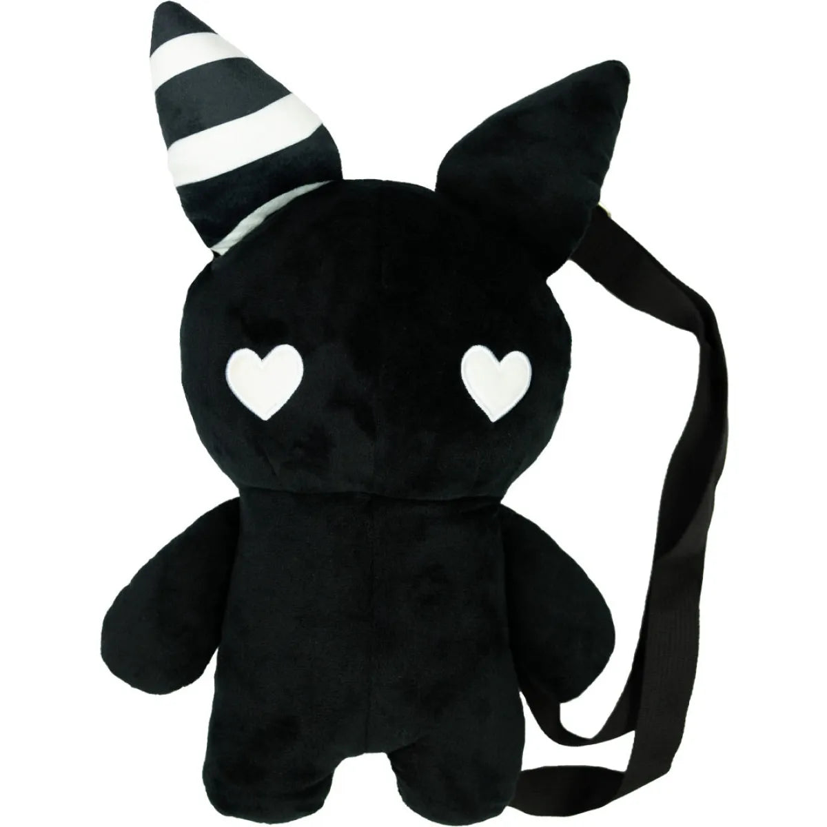 Rabbit Plush Backpack – Black (14”) - Accessories - Stuffed Animals - 1