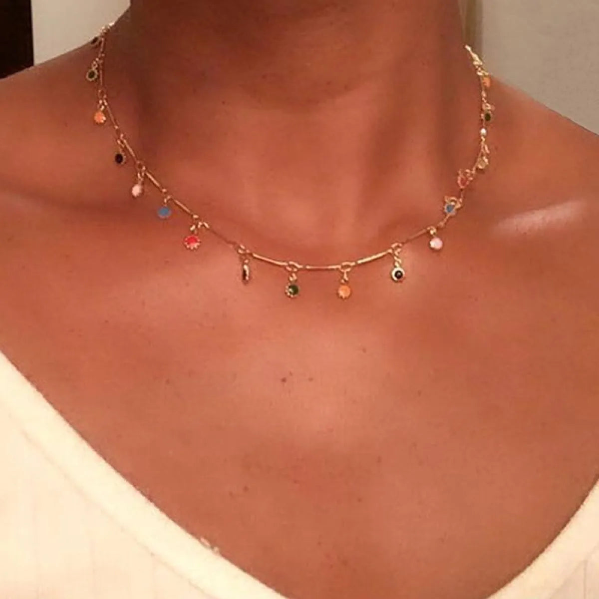 Bohemian Gold Necklace - Accessories - 1