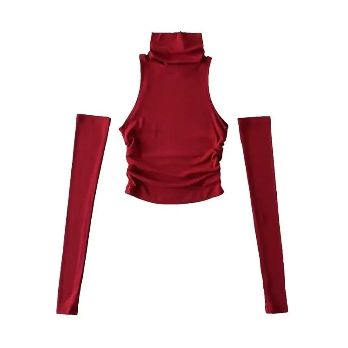 Bold Cutout Turtleneck Crop Top - Best Sellers - 7