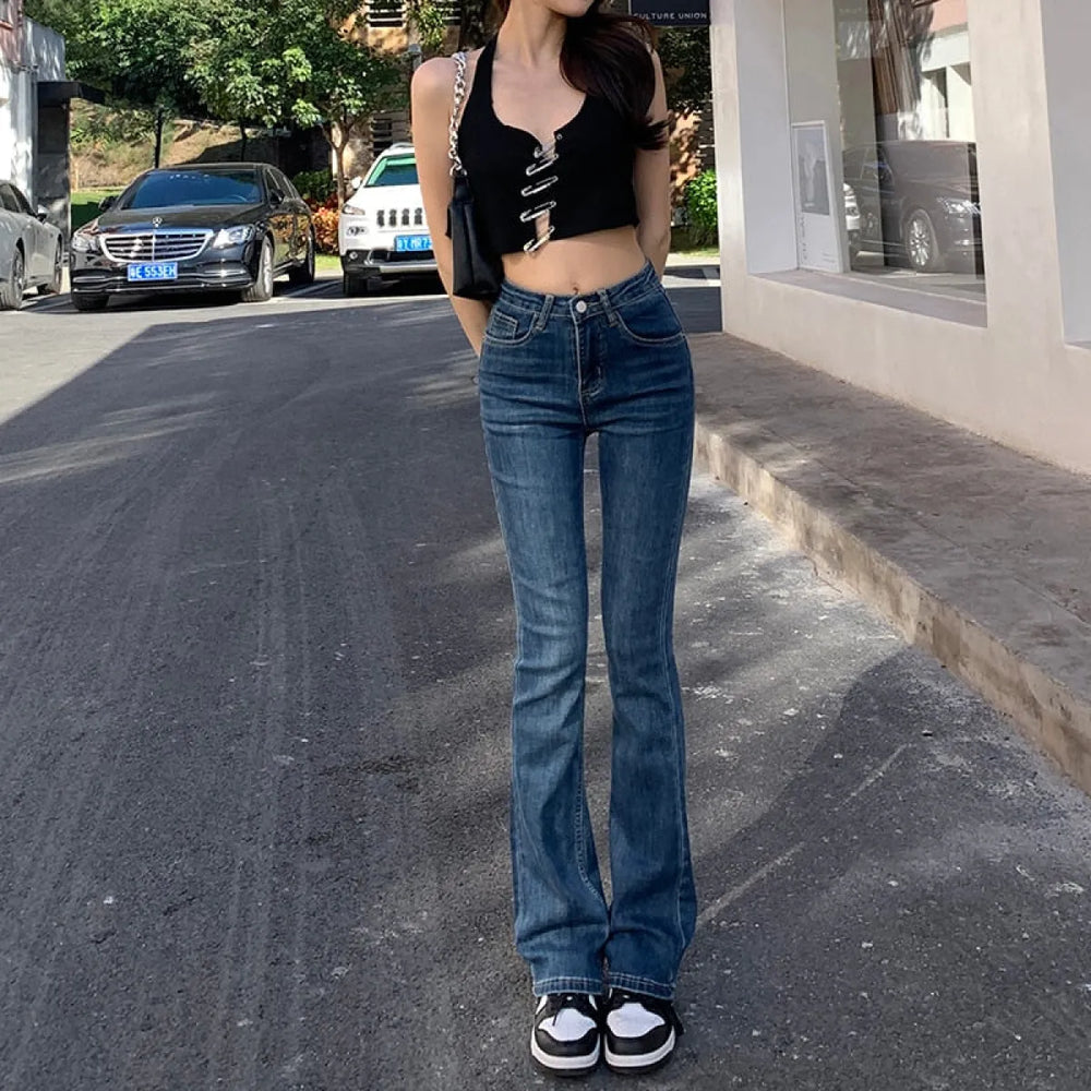 Elastic Boyfriend Style Denim Jeans - Best Sellers - 1