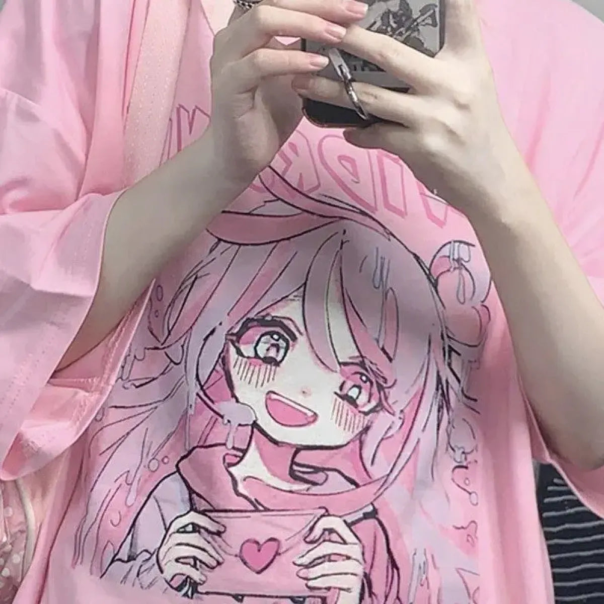 Candy Blush Anime Tee – Sweetheart Manga T-Shirt - Anime - 1