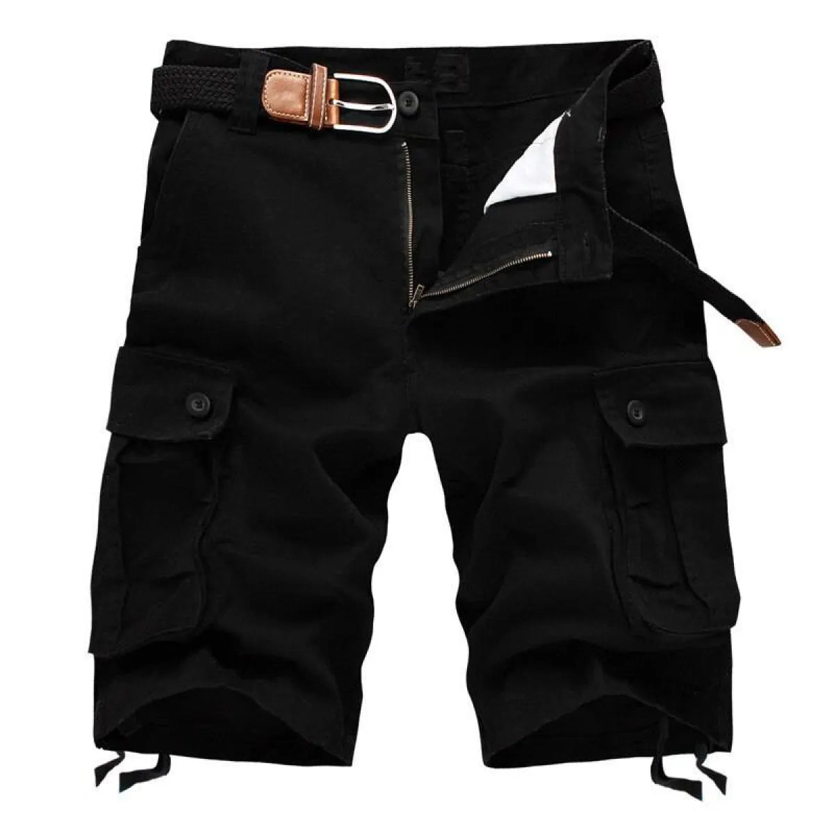 Patterned Button Cotton Cargo Trousers Shorts - Best Sellers - 13