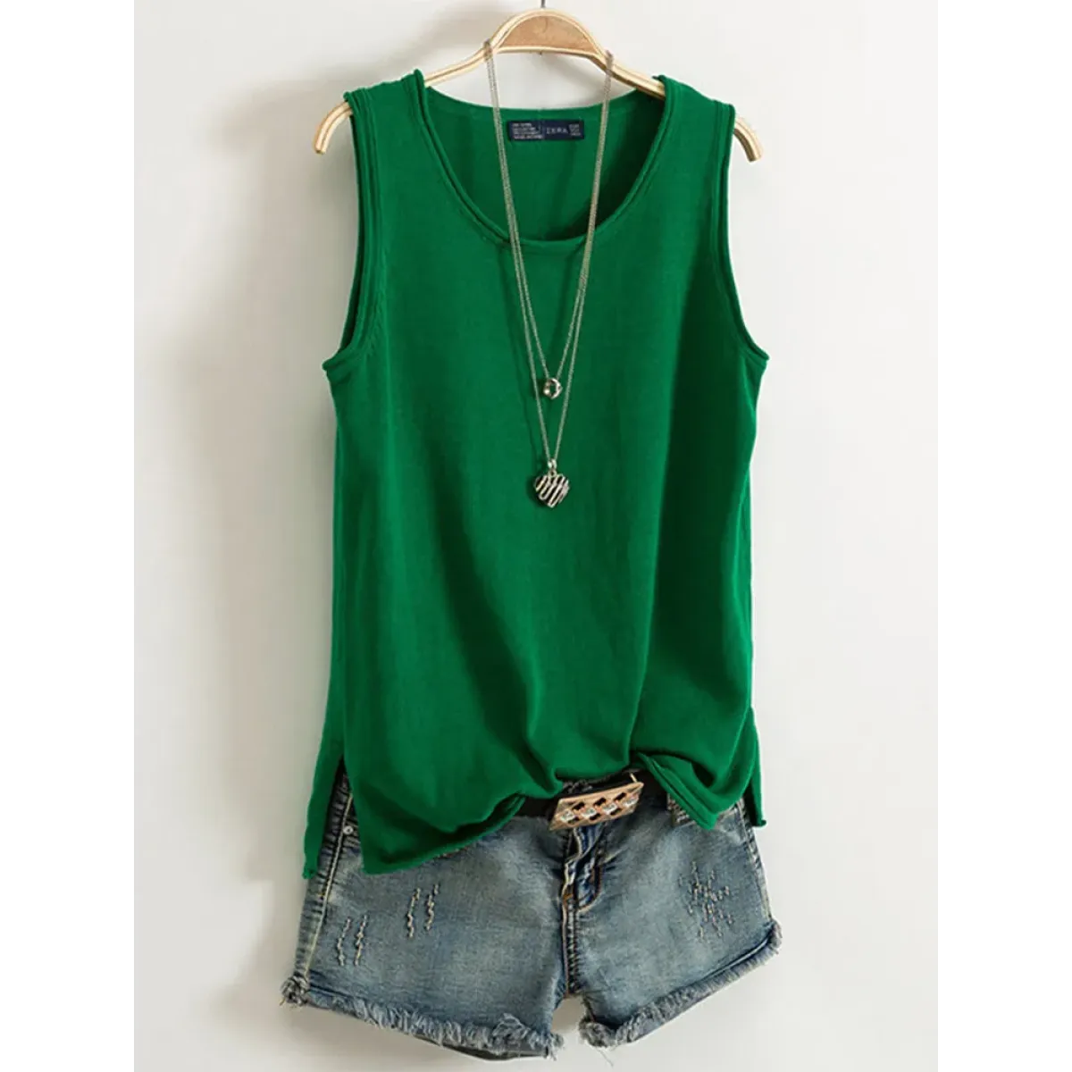 Casual Cotton Sleeveless Tank Top - Best Sellers - Tops - 11