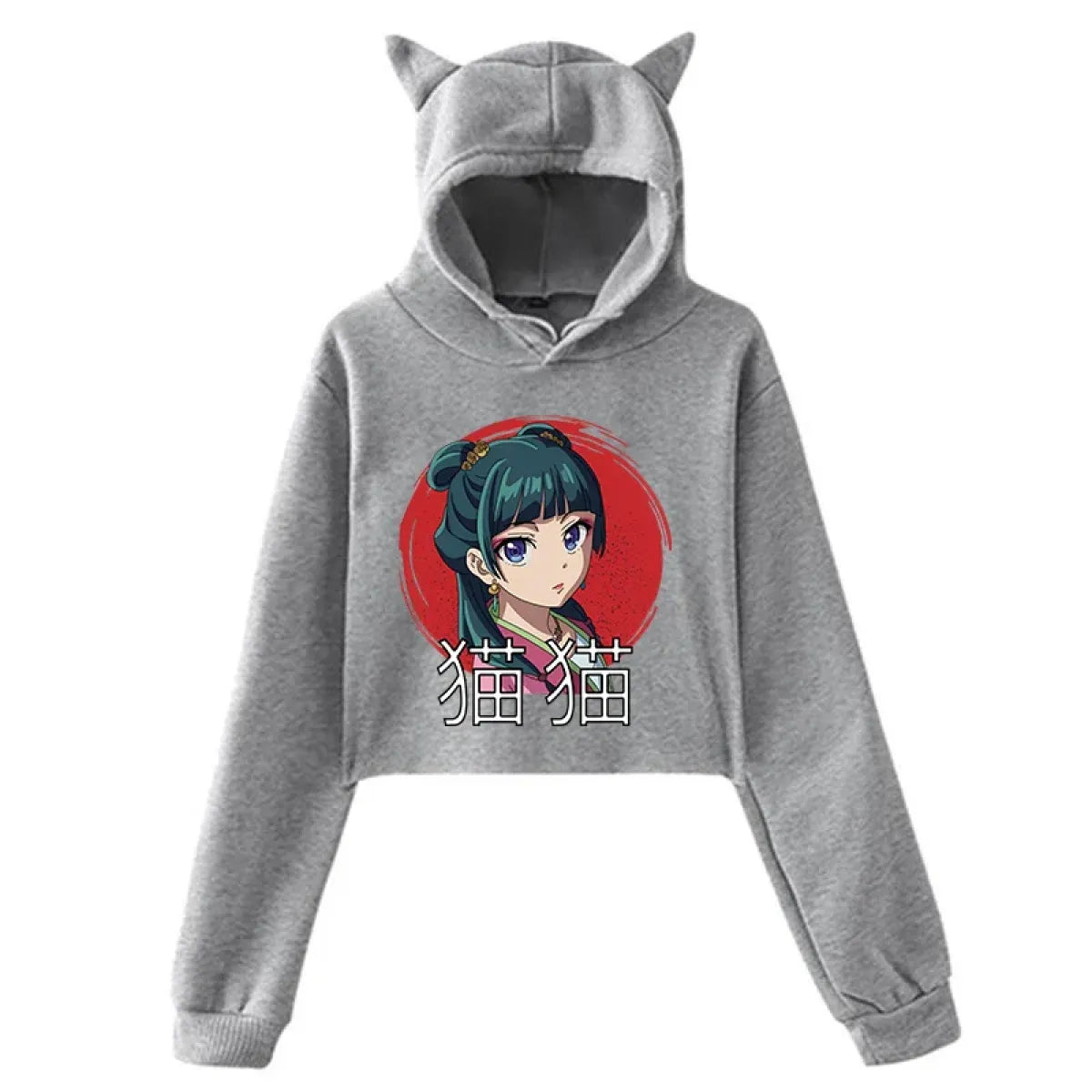 Maomao Cat Ear Cropped Hoodie - The Apothecary Diaries - Best Sellers - Hoodie - 2