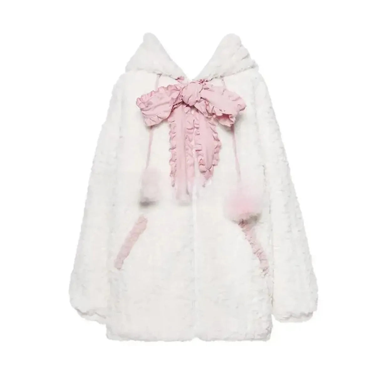 Kawaii Fuzzy Cat Ear Hoodie - Best Sellers - Women’s Hoodies - 3