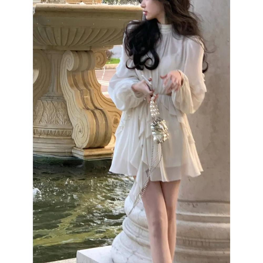 Chiffon Delight Mini Dress - All Dresses - 1