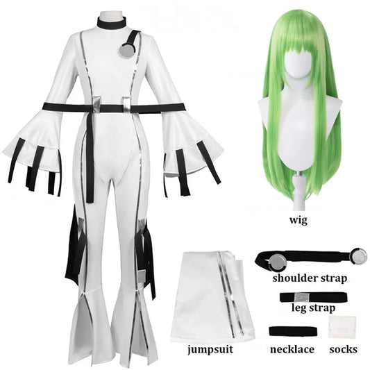 C.C. Code Geass Cosplay Costume Set with Wig - Best Sellers - Cosplay - 1
