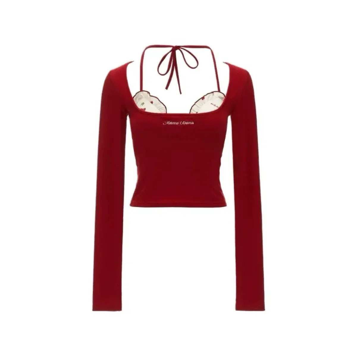 Coquette Balletcore Crop Top – 2000s Aesthetic Two-Piece Tee - Best Sellers - Long - Crop Tops - 2