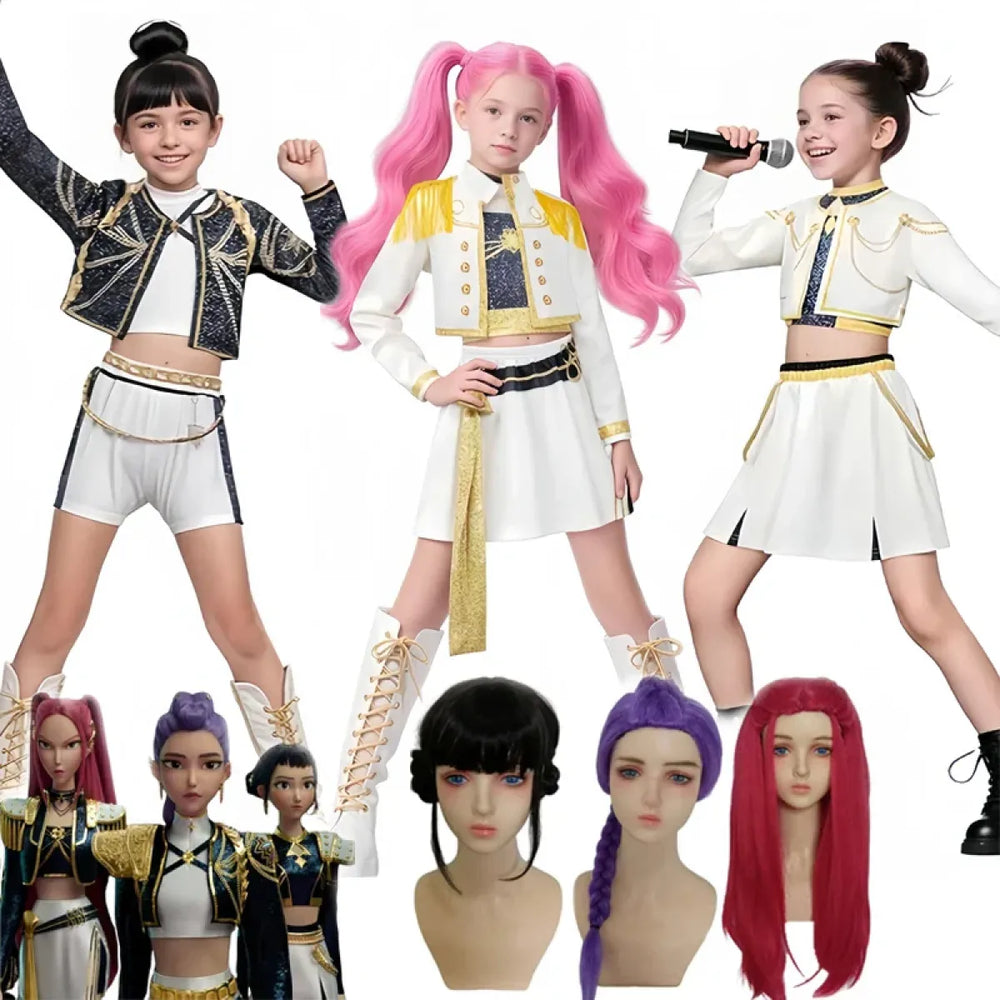 Kids K-Pop Demon Hunters Cosplay Set - Best Sellers - Cosplay Outfit - 1