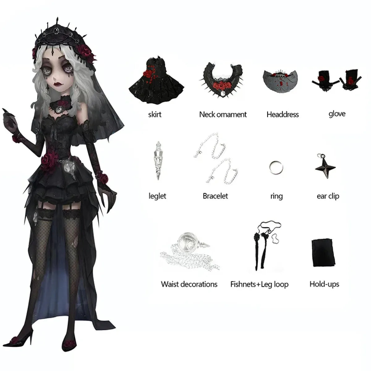 Identity V Emil & Ada Gothic Cosplay Set - Best Sellers - Cosplay - 5