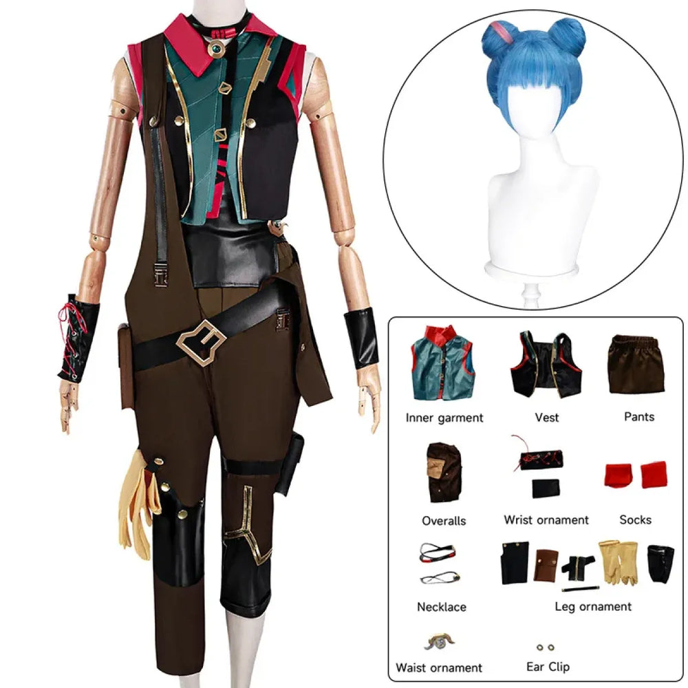 Jinx Powder Arcane Season 2 Cosplay Costume Set - Best Sellers - Cosplay - 1
