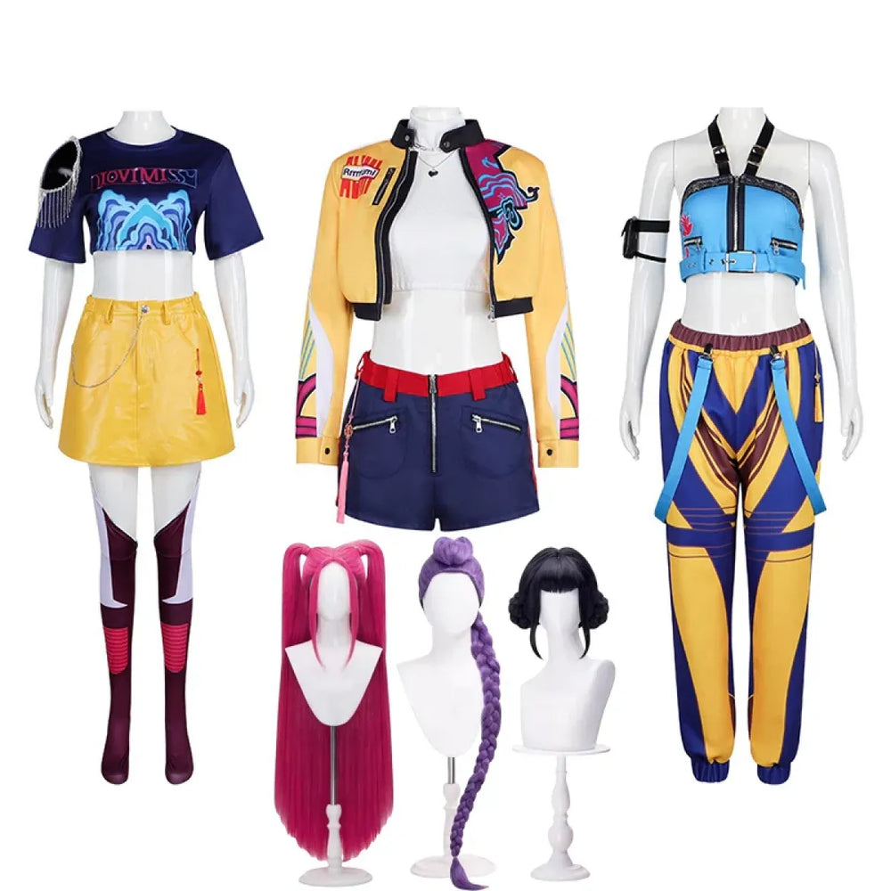 Mira Zoey Rumi K-Pop Cosplay Costume Set with Wig - Accessories - Cosplay - 1