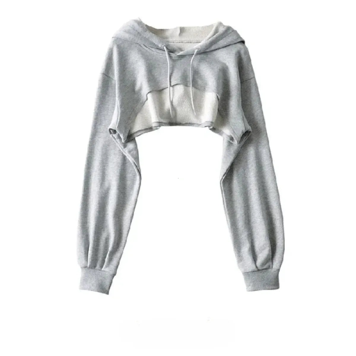 Cropped Hoodie with Raw Hem - Best Sellers - 7