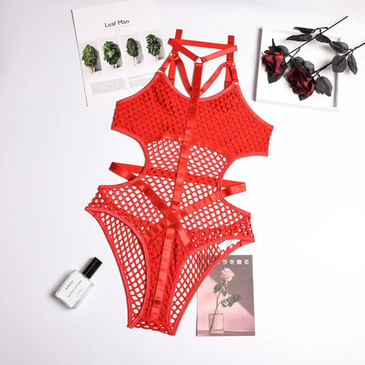 Sexy Dark Academia Gothic Hollow-Out Bodysuit - Best Sellers - 8