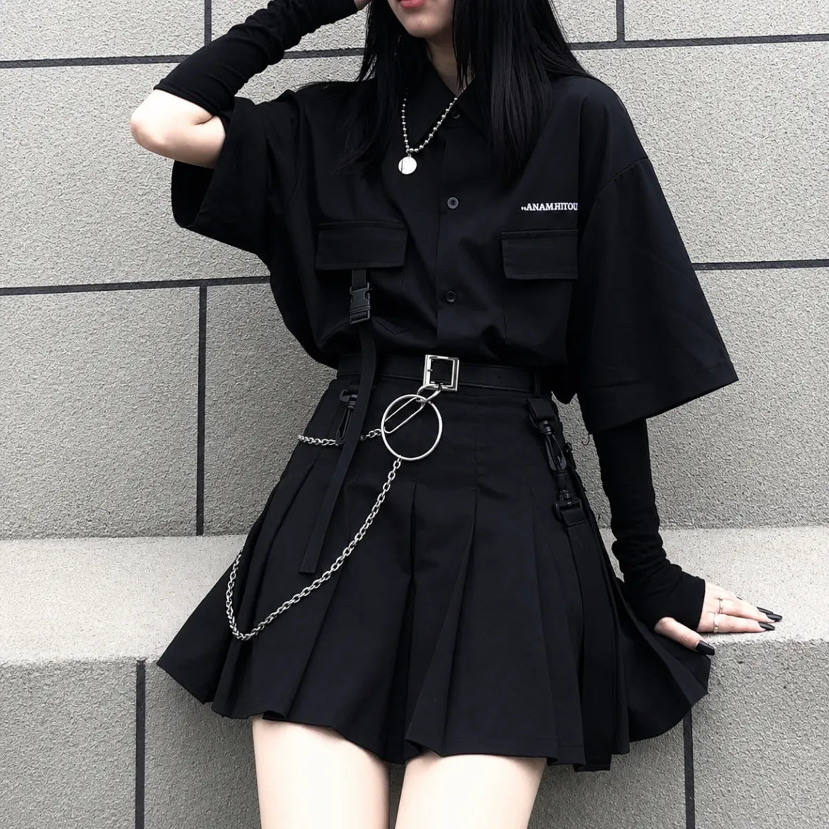 Gothic Pleated Skirt Set - Best Sellers - 1