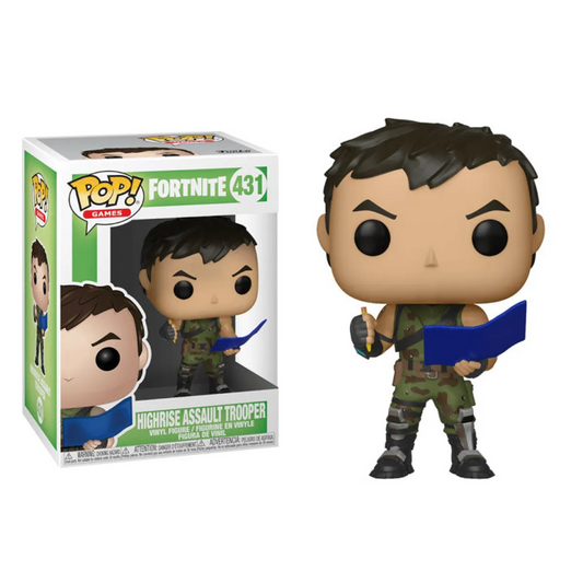 Funko POP 431: Fortnite S1-Highrise Assault Trooper Figure - Best Sellers - Figures - 1