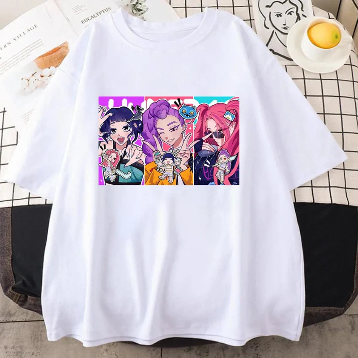 Kawaii KPop Demon Hunter Graphic Tee - Best Sellers - T-Shirt - 1
