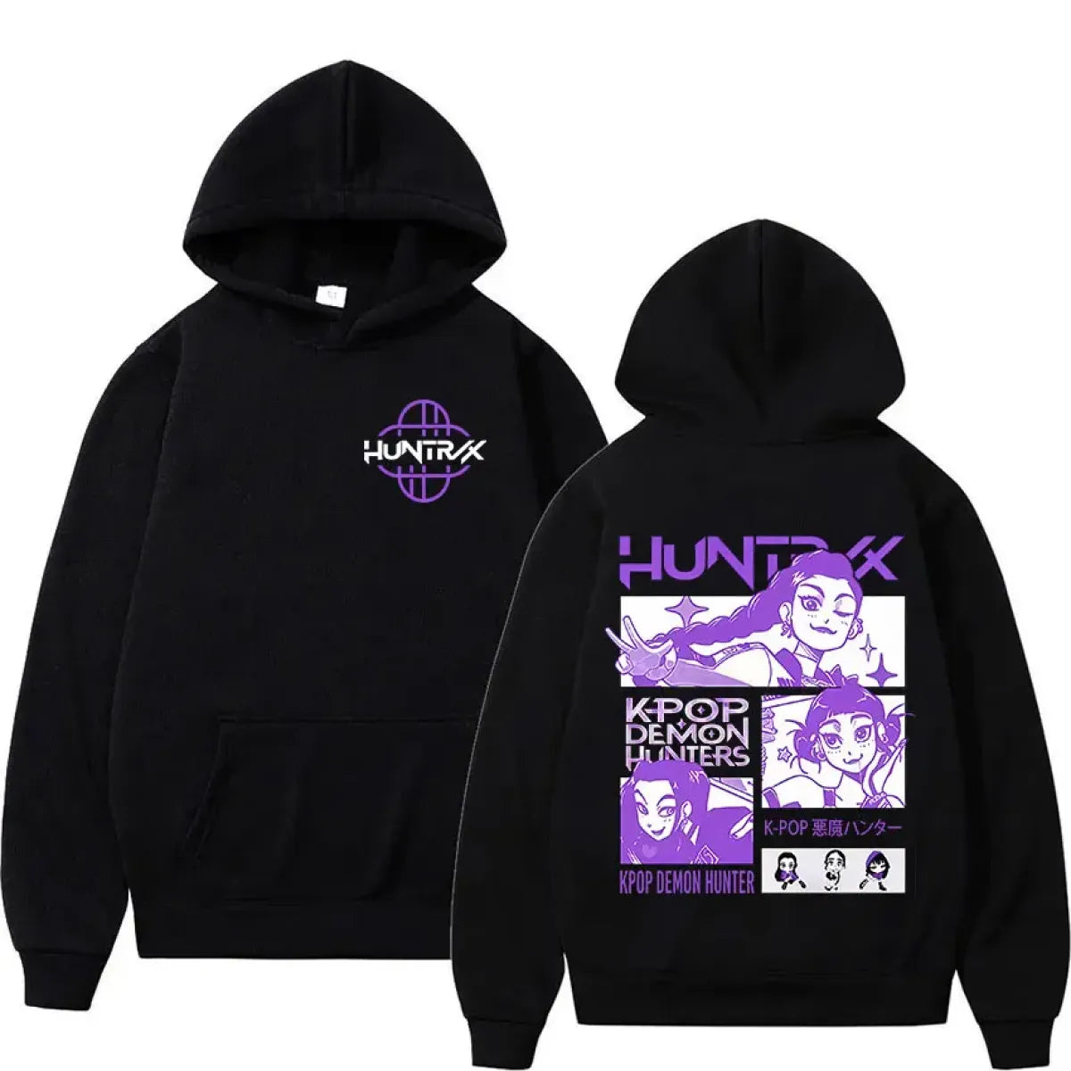 K-pop Demon Hunters Harajuku Graphic Hoodie - Best Sellers - Hoodie - 1