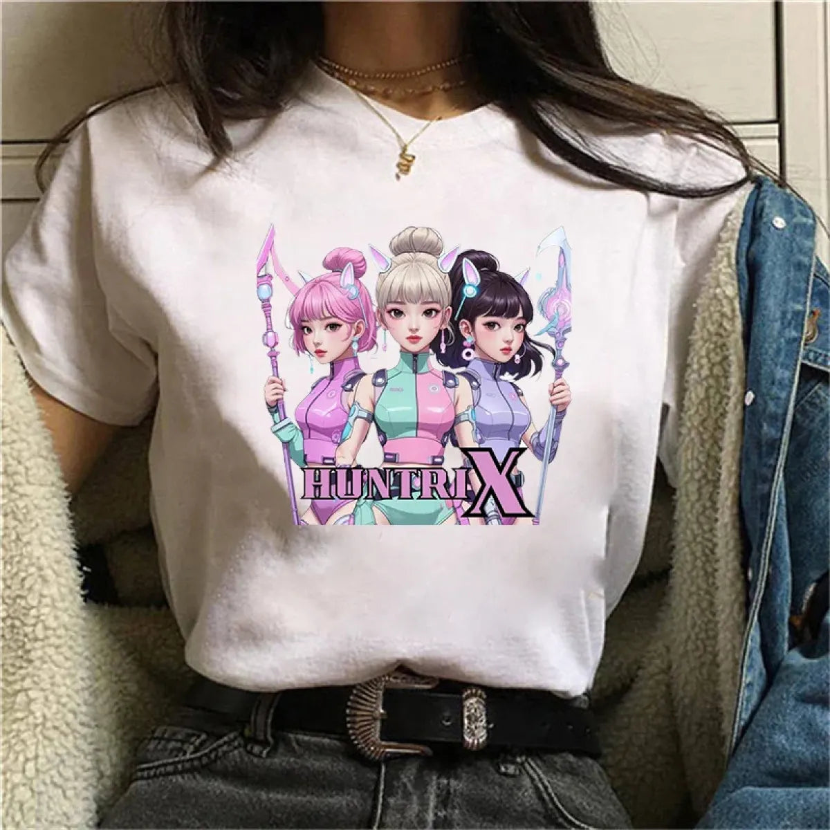 Huntrix KPop Demon Hunters Graphic T-Shirt - Best Sellers - T-Shirt - 1