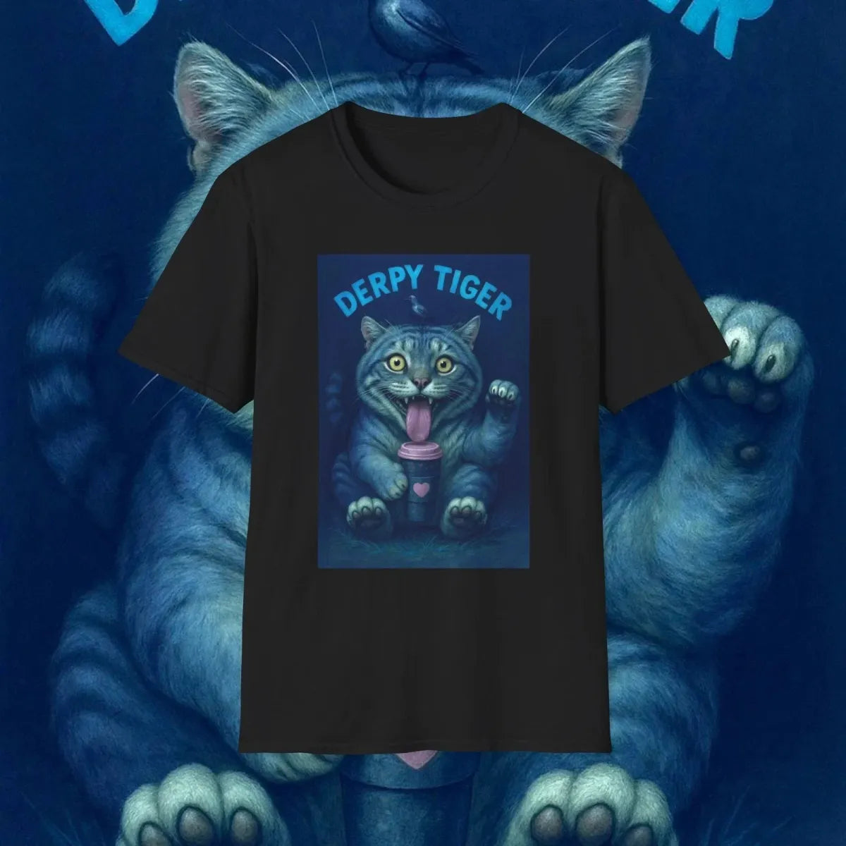 Derpy Tiger Harajuku KPop Graphic T-Shirt - Best Sellers - T-Shirt - 1