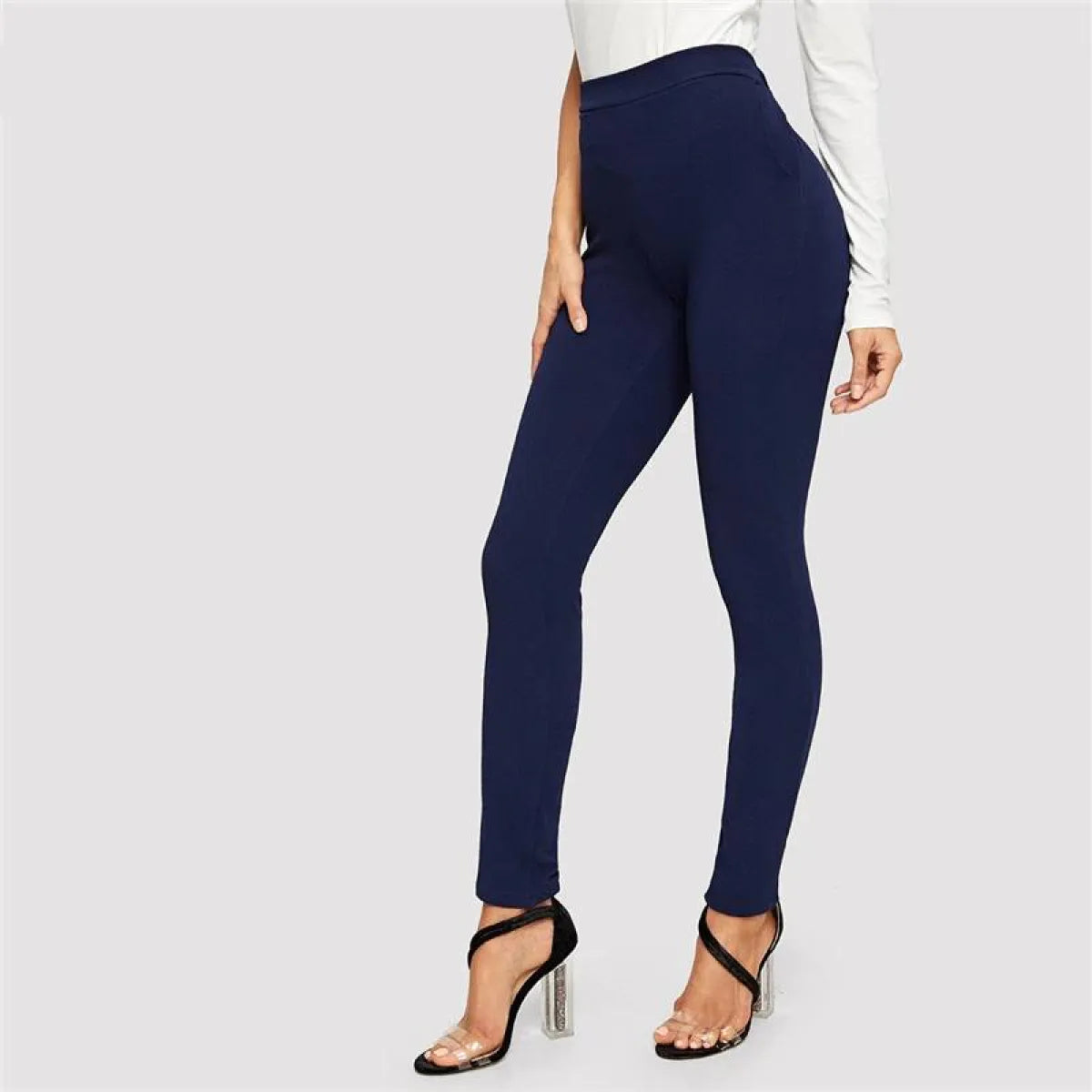 Women’s Casual Elastic Waist Skinny Pants - Best Sellers - 1