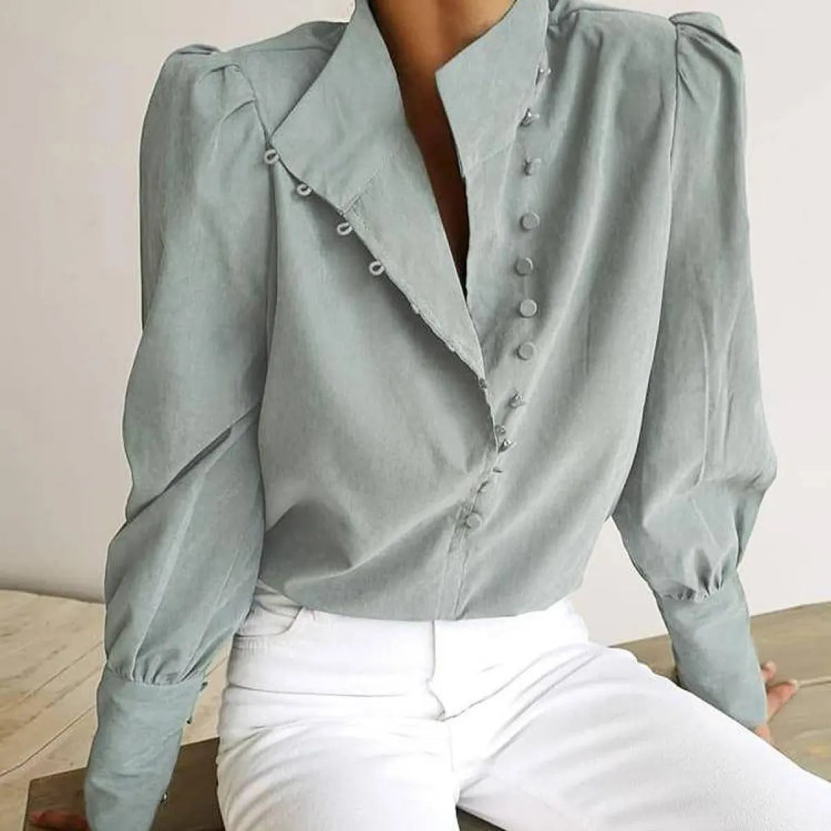 Elegant Turtleneck Blouse - Best Sellers - 1