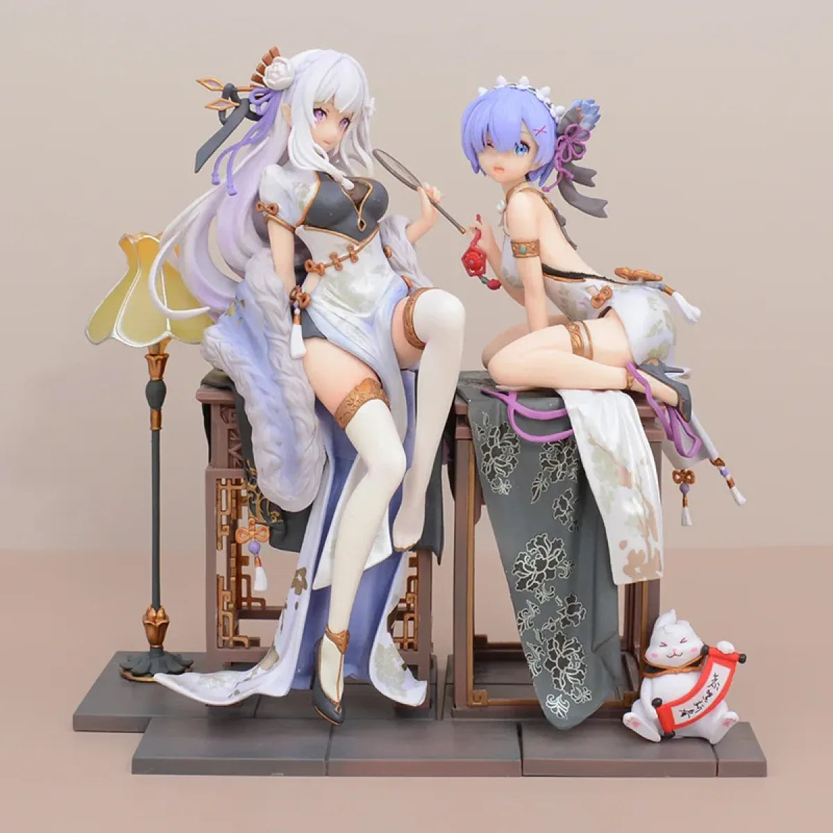 Re:Zero Rem & Emilia Chinoiserie Style Figures - Early Spring Collection - Figures - 1