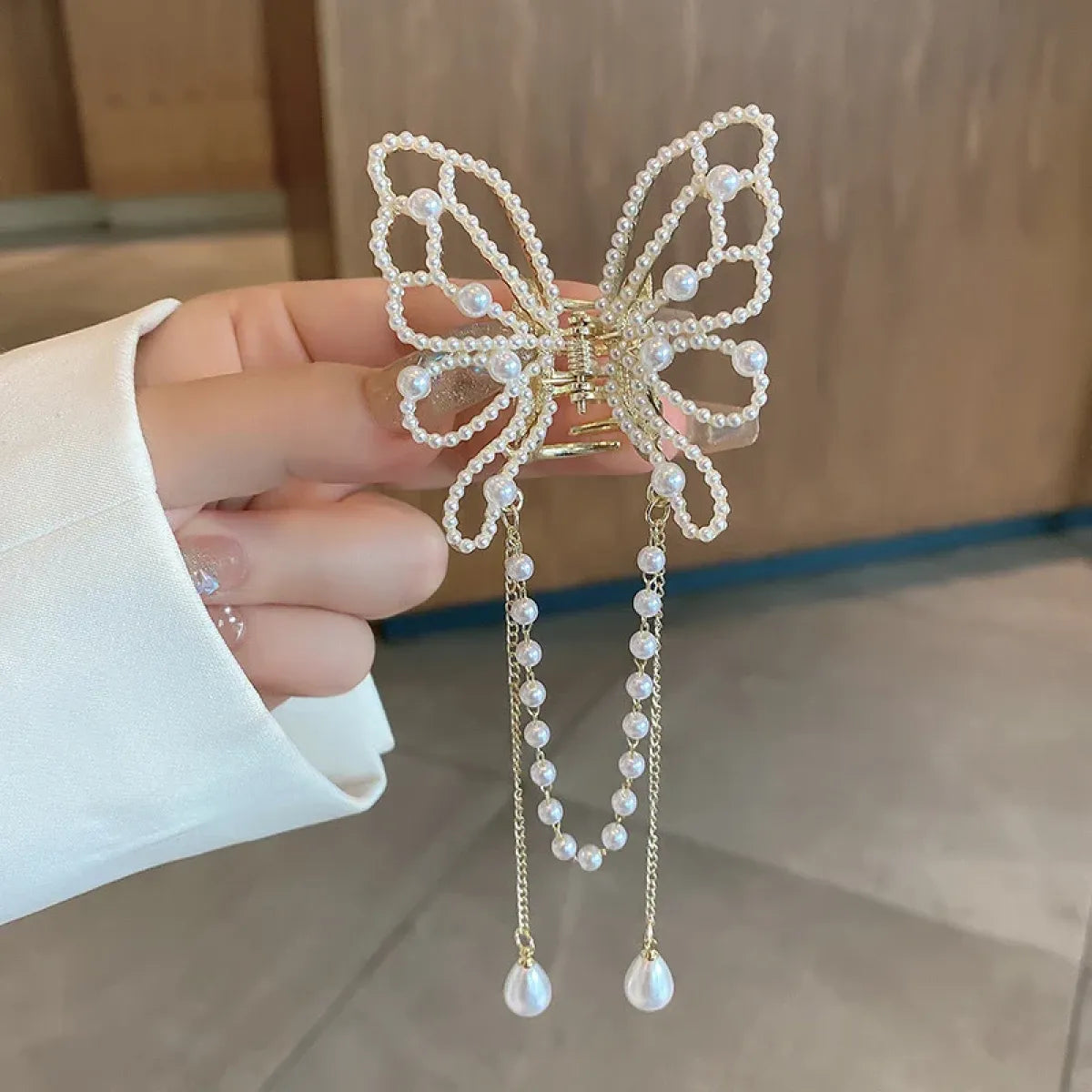 Fairy Kei Butterfly Pearl Hair Clip - Best Sellers - Hair Accessories - 7
