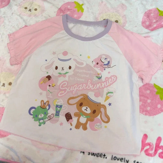 Kawaii Cartoon Print Short Sleeve Shirt - Best Sellers - T-Shirts - 6