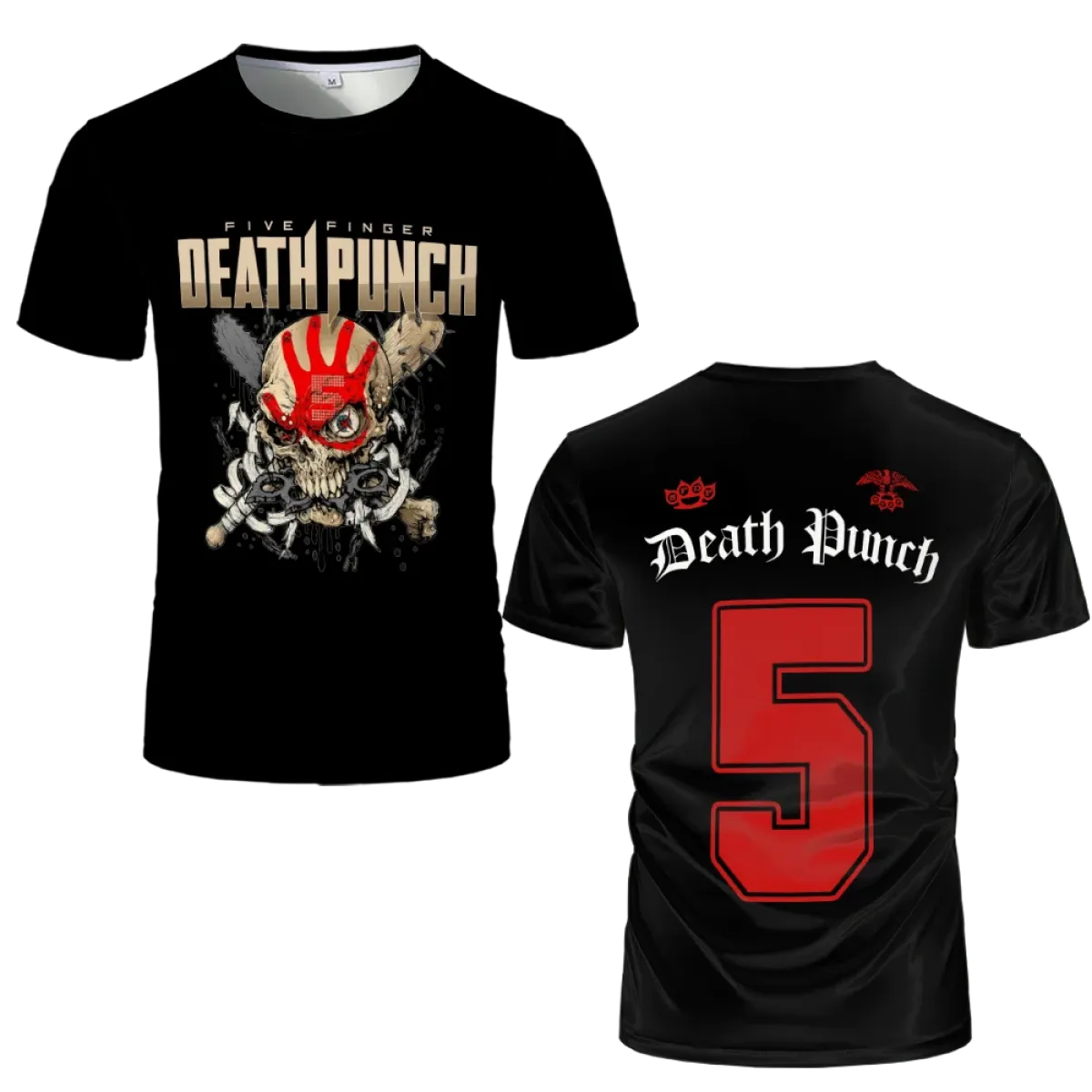 Five Finger Death Punch Skull Graphic T-Shirt - Best Sellers - T-Shirt - 1