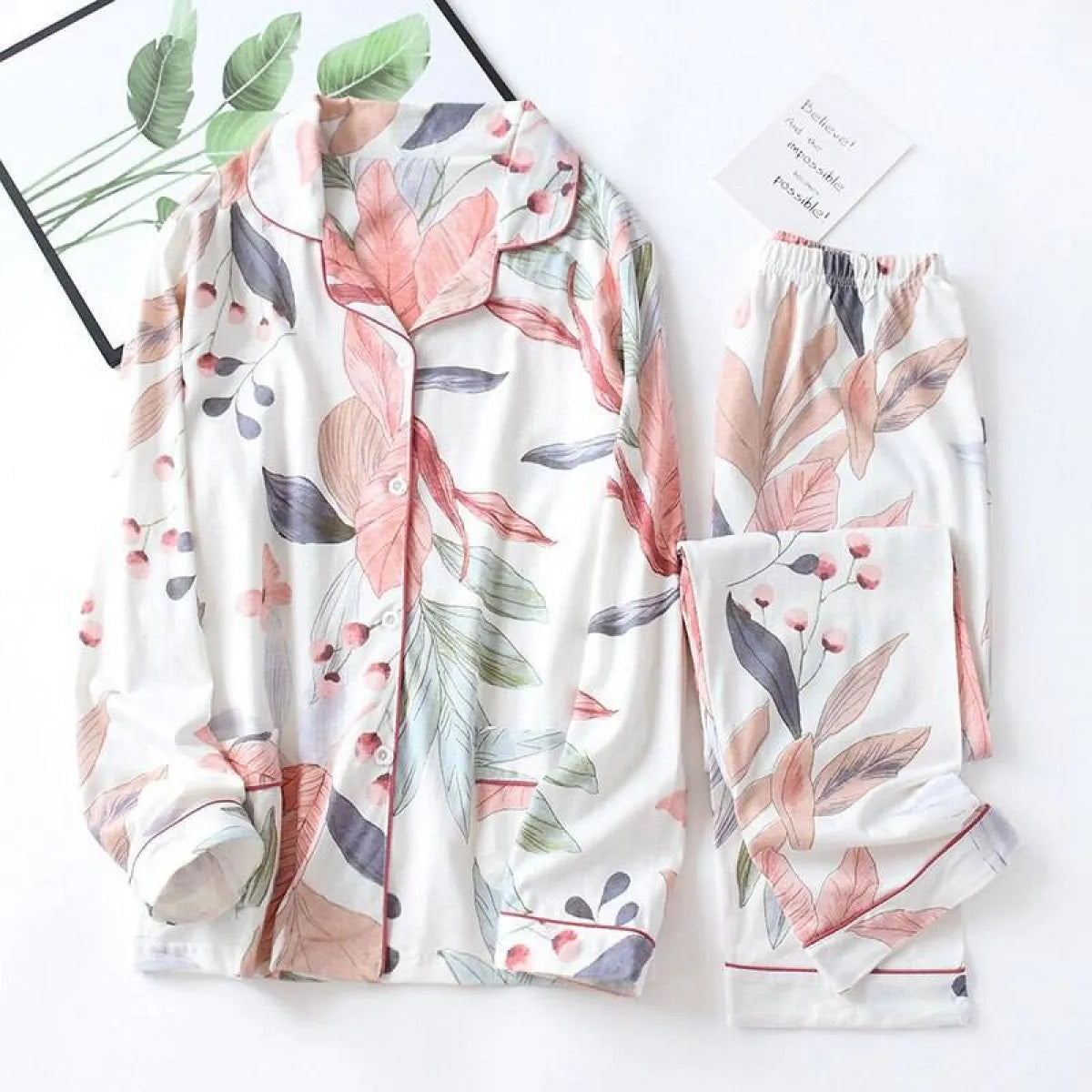 Floral Cotton Pajamas - Best Sellers - 10