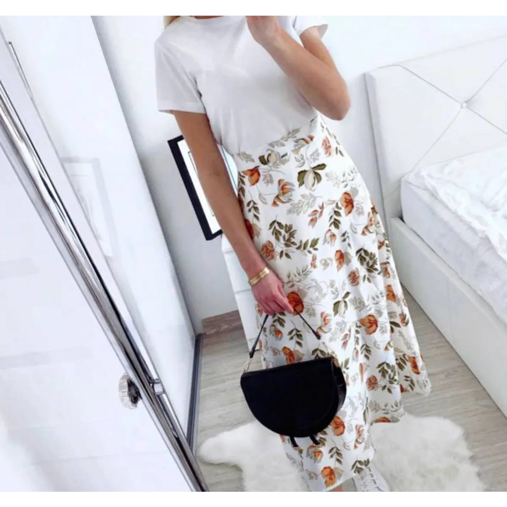 Floral Print Maxi Skirt - Best Sellers - 1