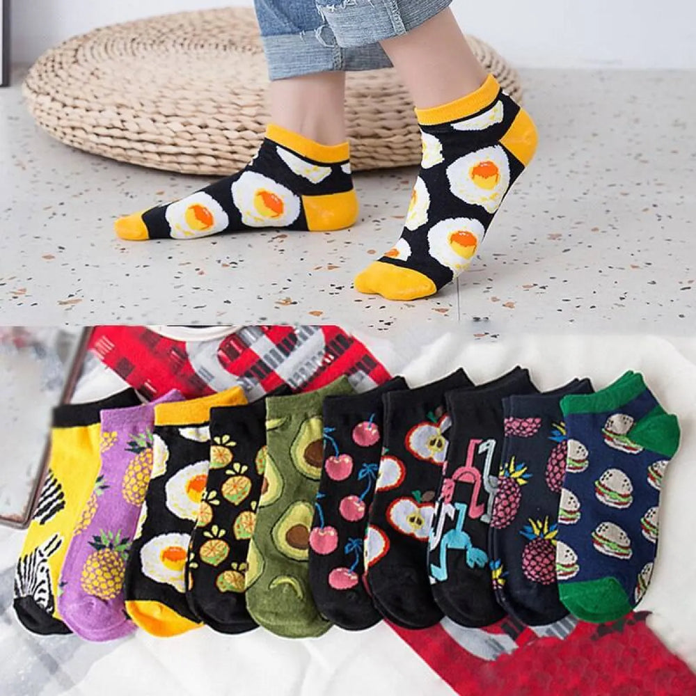 Fruits Printed Harajuku Socks - Accessories - 1