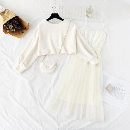 2 Piece Crop Top/Dress - All Dresses - 7